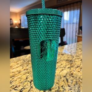 Chrome Blue Studded Venti Starbucks Tumbler